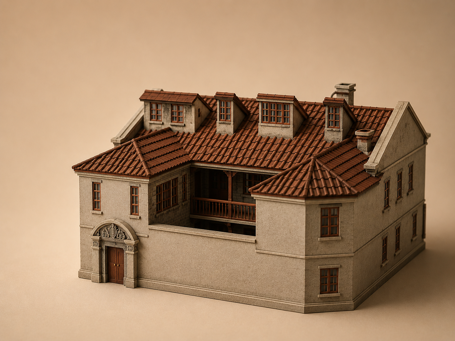 Handcrafted replica of a Modern Shikumen