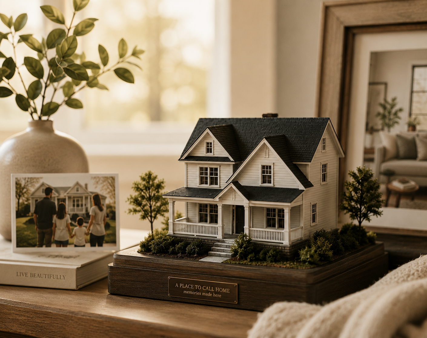 EverHome handcrafted house replica